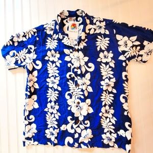 New Mens‎ Hawaiian Floral Shirt Medium, 00299